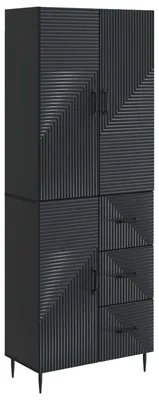 Immagine prodotto di Set di armadi 2 pcs Nero 66 x 34,5 x 89,5 cm