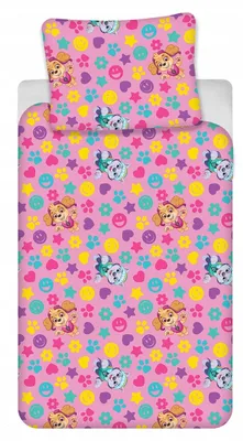 Produktbild von BrandMac Kinderbettwäsche Paw Patrol Skye Rosa 100% Baumwolle