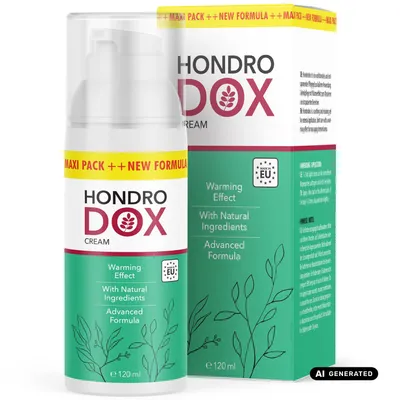 Immagine prodotto di Hondrodox Gel | Gel articolare per uso esterno | Gel premium per le articolazioni | Ingredienti di alta qualità | 120 ml, Immagine generata dall'IA