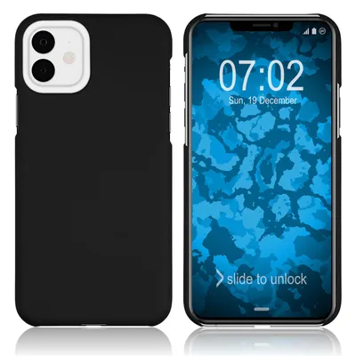 Produktbild von PhoneNatic Case kompatibel mit Apple iPhone 11 - Hülle schwarz gummiert Hard-case Cover