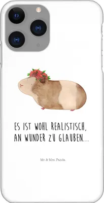 Produktbild von Mr. & Mrs. Panda Iphone 11 Pro Handyhülle Meerschweinchen Weisheit - Weiß - Geschenk, Lustige Sprüche, Handy Case, Wunderland, Motivation, Spruch, Premium Kunststoff