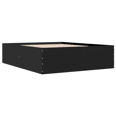 Produktbild von Bettgestell Schwarz 150x200 cm Holzwerkstoff