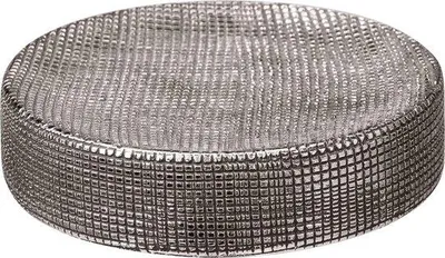 Produktbild von Famanu Seifenschale mit eleganter Silberdekoration - Ø 10 x 2,5 cm