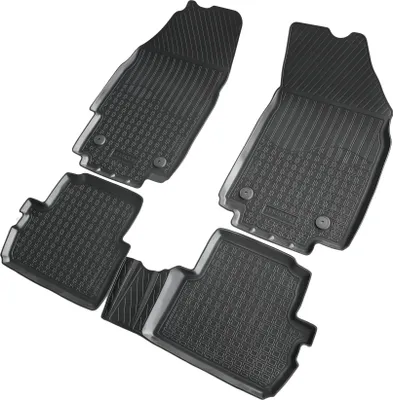 Image de Tapis de sol en caoutchouc 3D adaptés à la Chevrolet Spark | M300 | année de construction 2010-2022 | ajustement parfait avec rebord