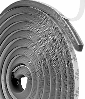 Obrázok produktu pre Tesnenie dverí 7 m, samolepiace, 9 mm x 15 mm, zvukovo a hmyzu odolné, pre dvere a okná