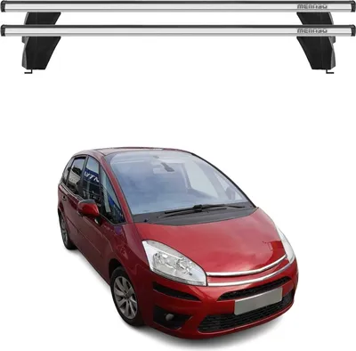 Produktbild von Menabo Dachträger Grundtäger für Citroen C4 Picasso 2006-2013 75kg Alu Silber 2x
