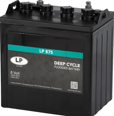 Zdjęcie produktu dla Akumulator trakcyjny Landport LP 875 8V 170Ah Deep Cycle