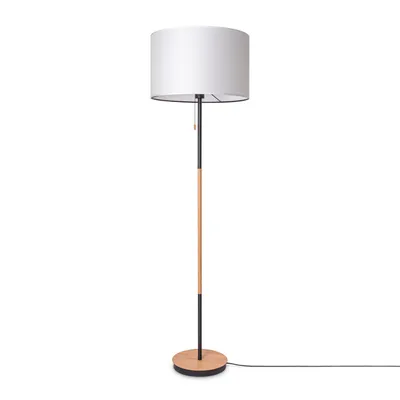 Produktbild von Stehleuchte Wohnzimmer Stoffschirm Tischlampe Textil Schirm E27 Nachtlicht