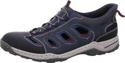 Produktbild von Rieker Slipper gelocht gefloch. modisch in blau, Gr. 41