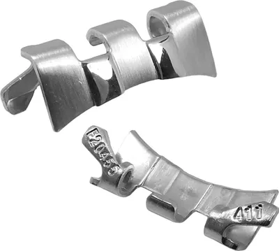 Produktbild von Festina 2 x Bandanstoß 15mm Edelstahl silbern matt/glänzend | F20455