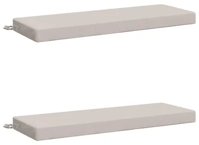 Imagen del producto de Cojines para bancos SOEST 2 uds. 100% Poliéster Blanco