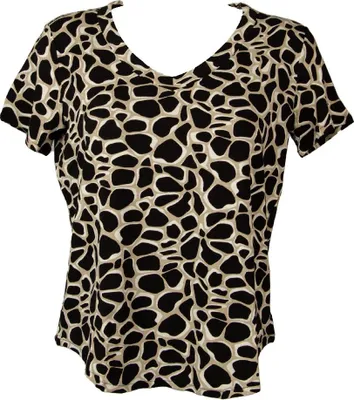 Produktbild von RAGNO Damen Halbarm T-Shirt Viskose V-Ausschnitt T-Shirt Artikel D348T8 REVOL. MC-V-AUSSCHNITT, I 3 - F 42/38 - D 44 - UK 34/14 - USA S/M, Viscosa 96%,Elasthan 4%