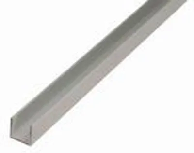 Immagine prodotto di Alberts 498351 Profilo a U, alluminio, anodizzato argento, 1000 x 20 x 10 mm, set da 6