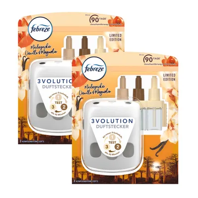 Produktbild von 2x Febreze 3Volution Duftstecker & Flakon, Madagaskar Vanille-Magnolie