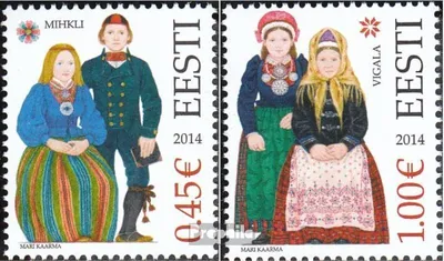 Produktbild von Briefmarken Estland 2014 Mi 790-791 (kompl.Ausg.) postfrisch Trachten