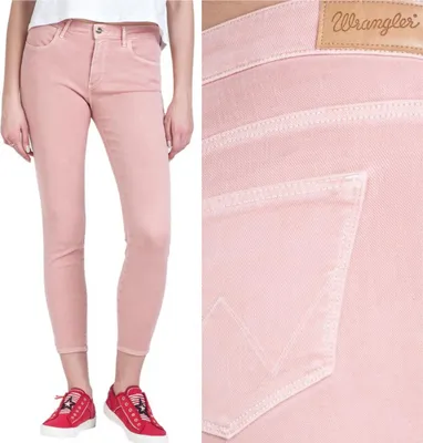 Produktbild von WRANGLER, Damen Jeanshose, Skinny fit, SKINNY CROP, W28 L32, Rosa, Jeans, baggyjeans, buggy
