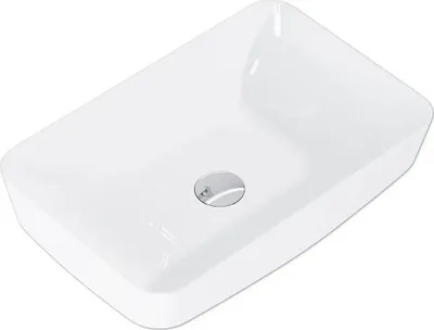 Produktbild von Jungborn Aufsatzwaschbecken NONUS DECEM 500 x 390 mm weiß glänzend