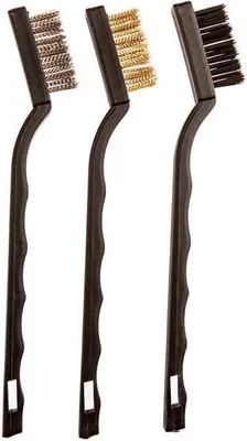 Produktbild von Top Tools bürstengarnitur 180mm messing kupfer, schwarzer stahl