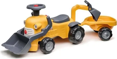 Immagine prodotto di Marcel Construction Site Carrier - FALK - Front Loader. Excavator - Yellow - France - 90% Recycled Plastic - Ages 12 months and up