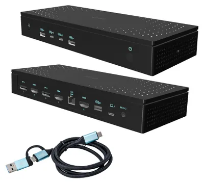 Produktbild von i-tec Universal 5x 4K/60Hz Display Docking Station + Power Delivery 100W
