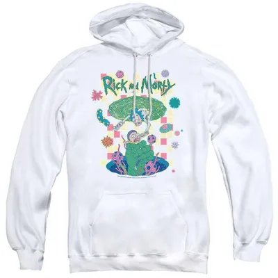 Obrázok produktu pre Mikina s kapucňou Rick and Morty, uni, model TV40621 (XXL), biela