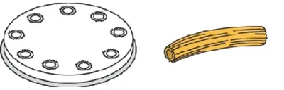 Immagine prodotto di Fetta di pasta Ø 50 mm Bucatini per MPF 1,5