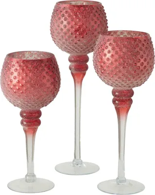 Produktbild von Boltze Gruppe Minou Windlicht rot 35 cm (1 Stück)