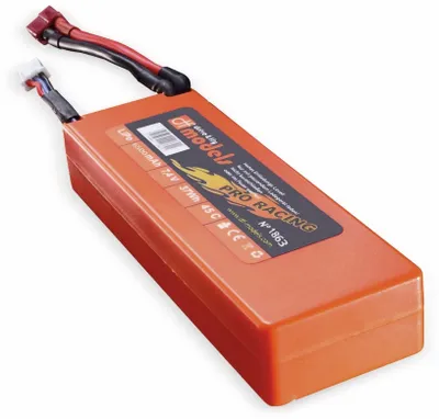 Produktbild von DF MODELS Lipo Akku 2S, 7,4 Volt, 6500mAh, 45C, Hardcase, eckig