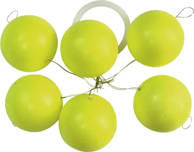 Produktbild von FTM Trout Piloten rund - 6 Pilotkugeln zum Forellenangeln, Farbe/Durchmesser/Inhalt:gelb / 15mm / 6 Stück