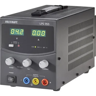 Productafbeelding van VOLTCRAFT LPS1153, laboratoriumvoeding, instelbaar van 0 - 15 V DC, 0 - 3 A, 45 W. Aantal uitgangen: 1