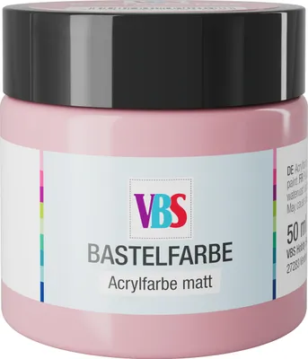 Produktbild von Bastelfarbe Beere 50 ml, matt, wasserbasiert, wasserfest, lichtecht, hohe Deckkraft