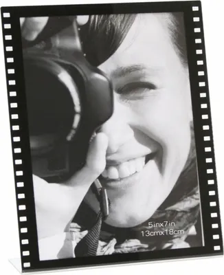 Produktbild von Deknudt S58RJ2V Fotorahmen im Kinostil aus transparentem Kunststoff, 10 x 15 cm