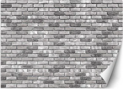 Produktbild von Vlies fototapete Graue Backsteinmauer 450x315 cm Feeby Grau inkl. Kleber einfache Montage