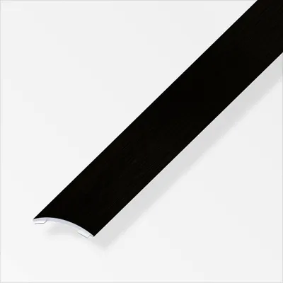 Produktbild von alfer Übergangsprofil 1 m, 20 x 2.5 mm Alu eloxiert schwarz