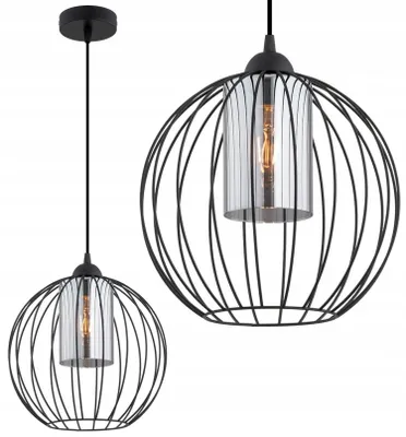 Produktbild von Pendelleuchte E27 Ø 30 cm H: max. 110 cm Kugelschirm rund Modern Hängelampe