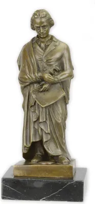 Produktbild von Eine Bronzeskulptur von Beethoven Replikat Retro Design Dekoration