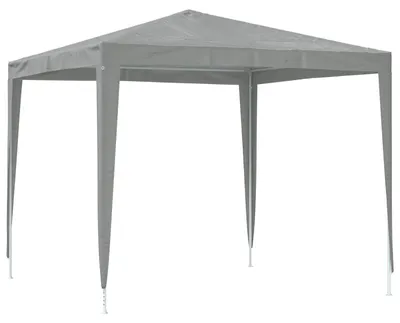Produktbild von “2026 Modern“ Grau Party-Zelt 250 x 250 x 240 cm Hellgrau PE und Stahl - Designermöbel 64468 - Pavillons & Partyzelte