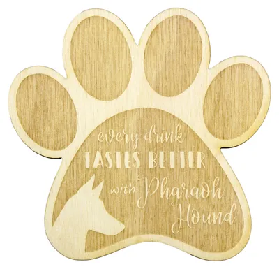Productafbeelding van Faraohond onderzetter voor een houten beker Art-Dog