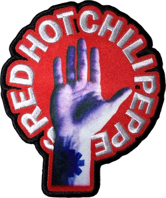 Image de Red Hot Chilli Peppers - Ecusson à repasser "Asterwrist" RO13641 (Taille unique) (Rouge/Blanc)