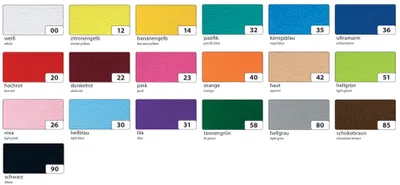 Produktbild von folia Bastelfilz (B)200 x (H)300 mm 150 g/qm graumeliert 10 Stück