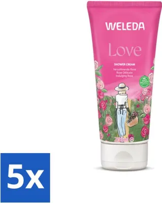 Image de WELEDA - Douche Aromatique Love Crème de Douche - 200 ml - Pack avantage - 5 pièces
