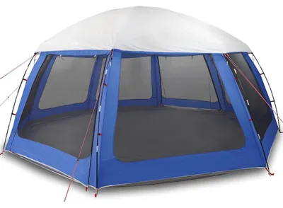 Immagine prodotto di vidaXL Tenda da piscina con telo rimovibile Pareti in rete Azzurro 612x612cm