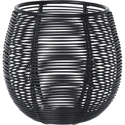 Obrázok produktu pre Kovový Drôtený Lampáš Čierny 10 Cm