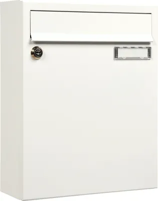Produktbild von MEFA Briefkasten Stahl pulverbeschichtet BxHxT 260/330/110 Sonate, weiss