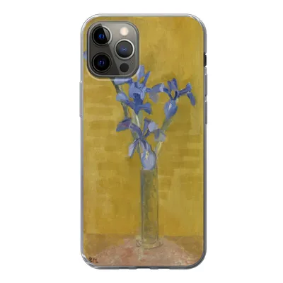 Produktbild von MuchoWow® Handyhülle Schutzhülle Hülle für iPhone 13 Pro Schwertlilien - Piet Mondrian - Alte Meister Silikon Softcase Handy Hülle - Handy-Tasche