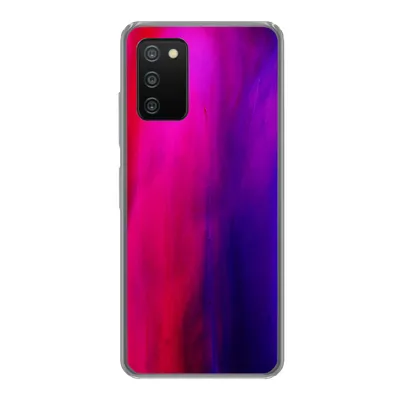 Produktbild von MuchoWow® Handyhülle Schutzhülle Hülle für Samsung Galaxy A03s Färben - Rosa - Lila - Abstrakt Silikon Softcase Handy Hülle - Schutz