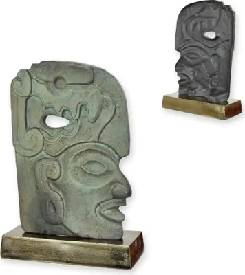 Produktbild von Skulptur aus Aluminium Hacha Replikat Retro Design Dekoration