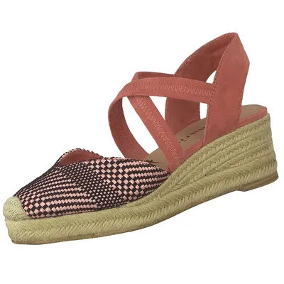 Produktbild von Tamaris Damen Espadrilles-Sandaletten Rot, Schuhgröße:EUR 40