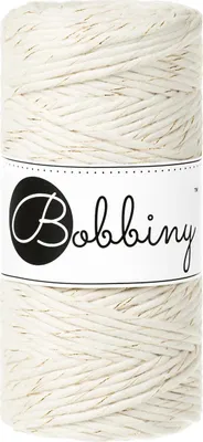 Immagine prodotto di Bobine Filato Macramè Regular 3mm Golden natural - 1 pezzo