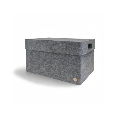 Produktbild von Aufbewahrungsbox CLASSIC Filz 56 x 40 x 30 cm mit Deckel in anthrazit meliert
